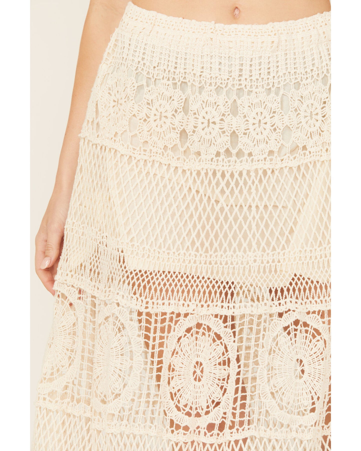 Off-White Lace Skirt