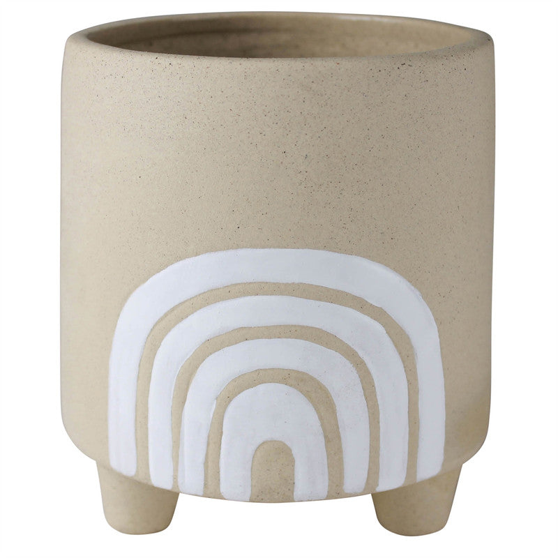 Large Rainbow Ceramic Pot