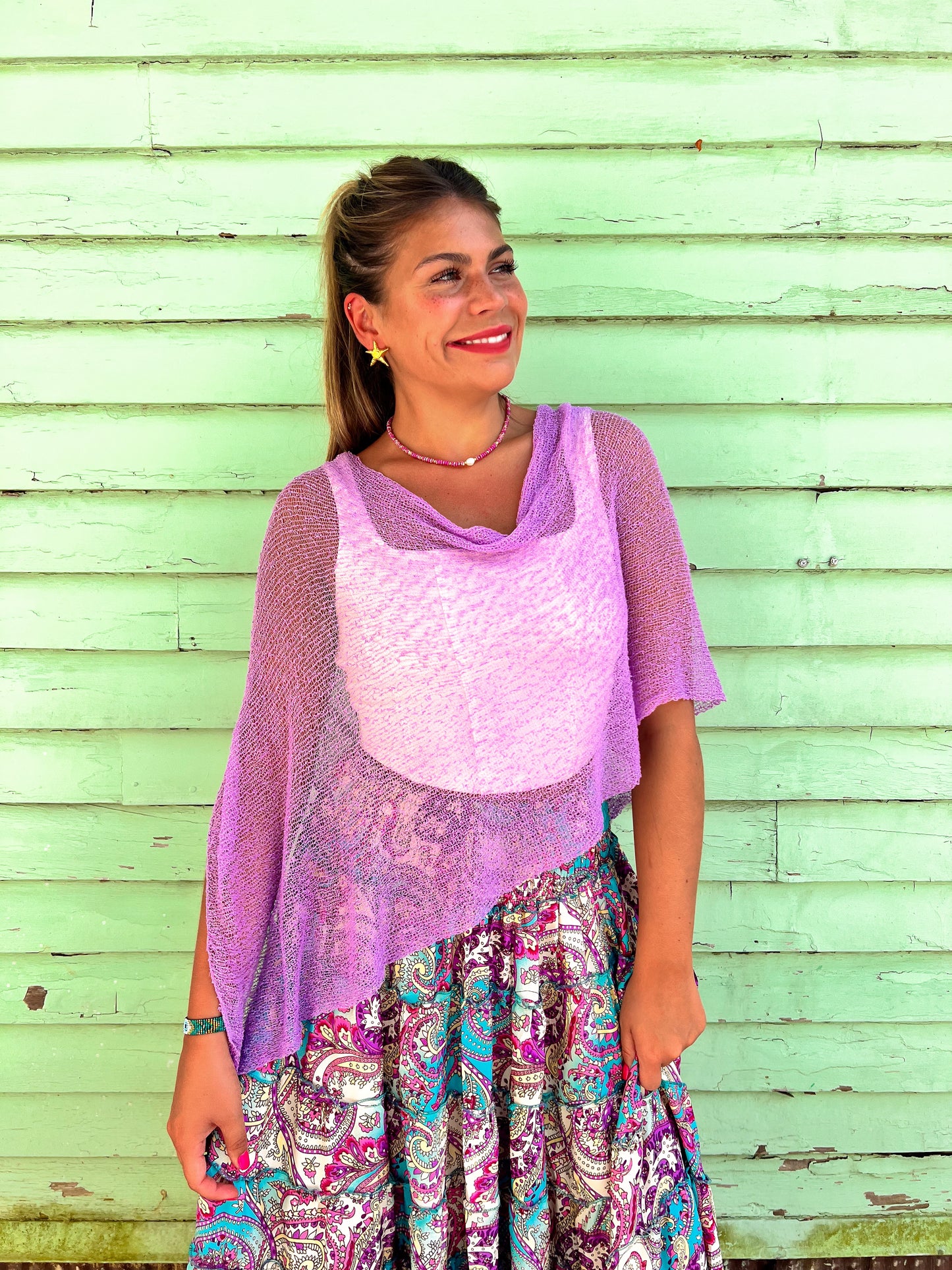 Woven Shawl Poncho