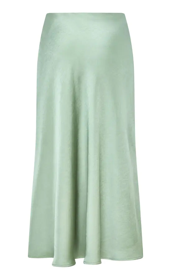 Satin Midi Skirt