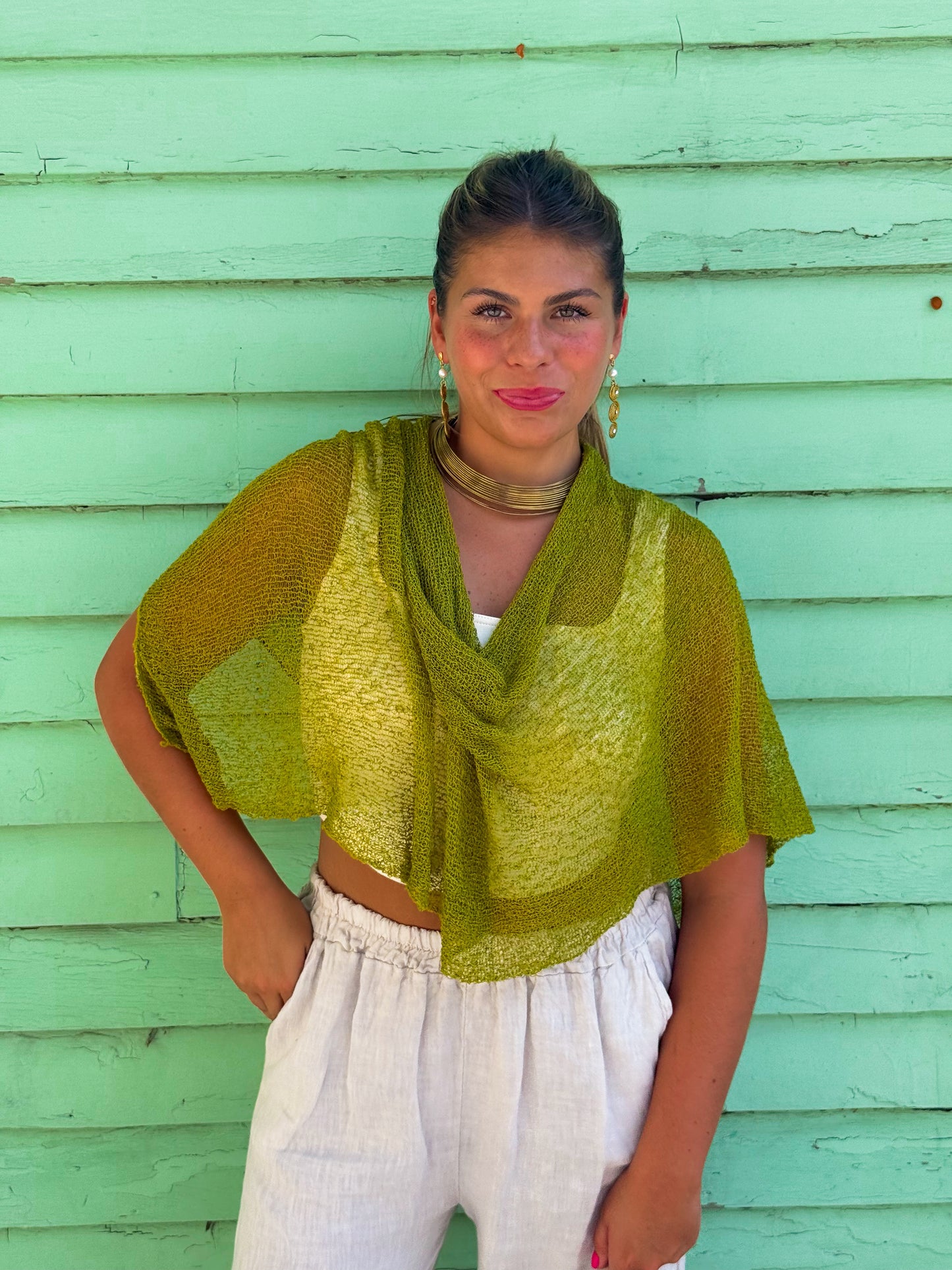 Woven Shawl Poncho