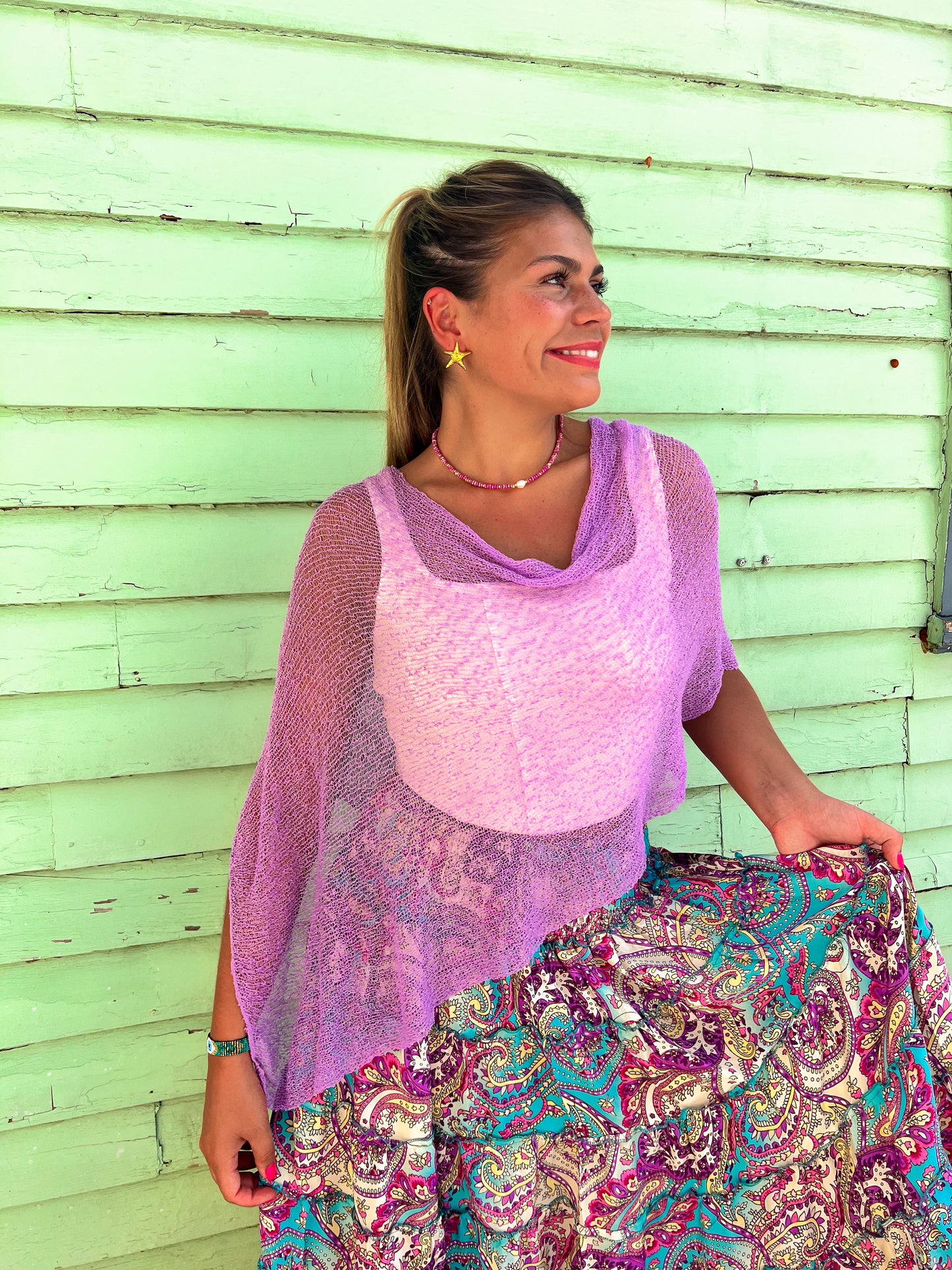 Woven Shawl Poncho