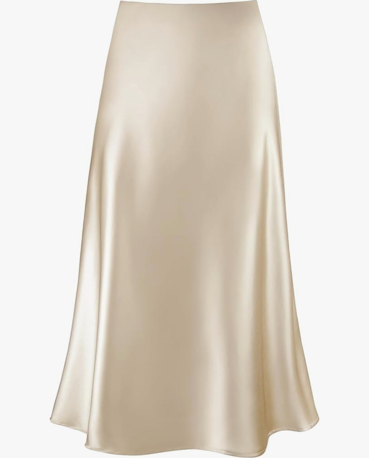 Satin Midi Skirt