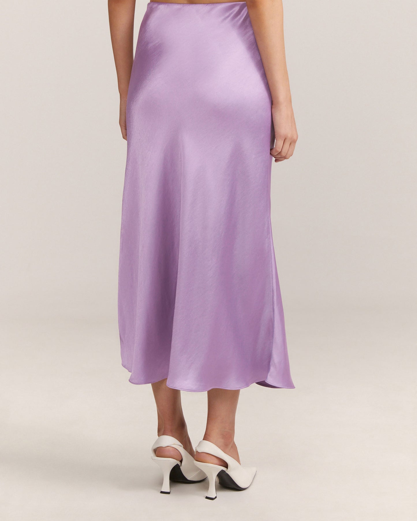 Satin Midi Skirt