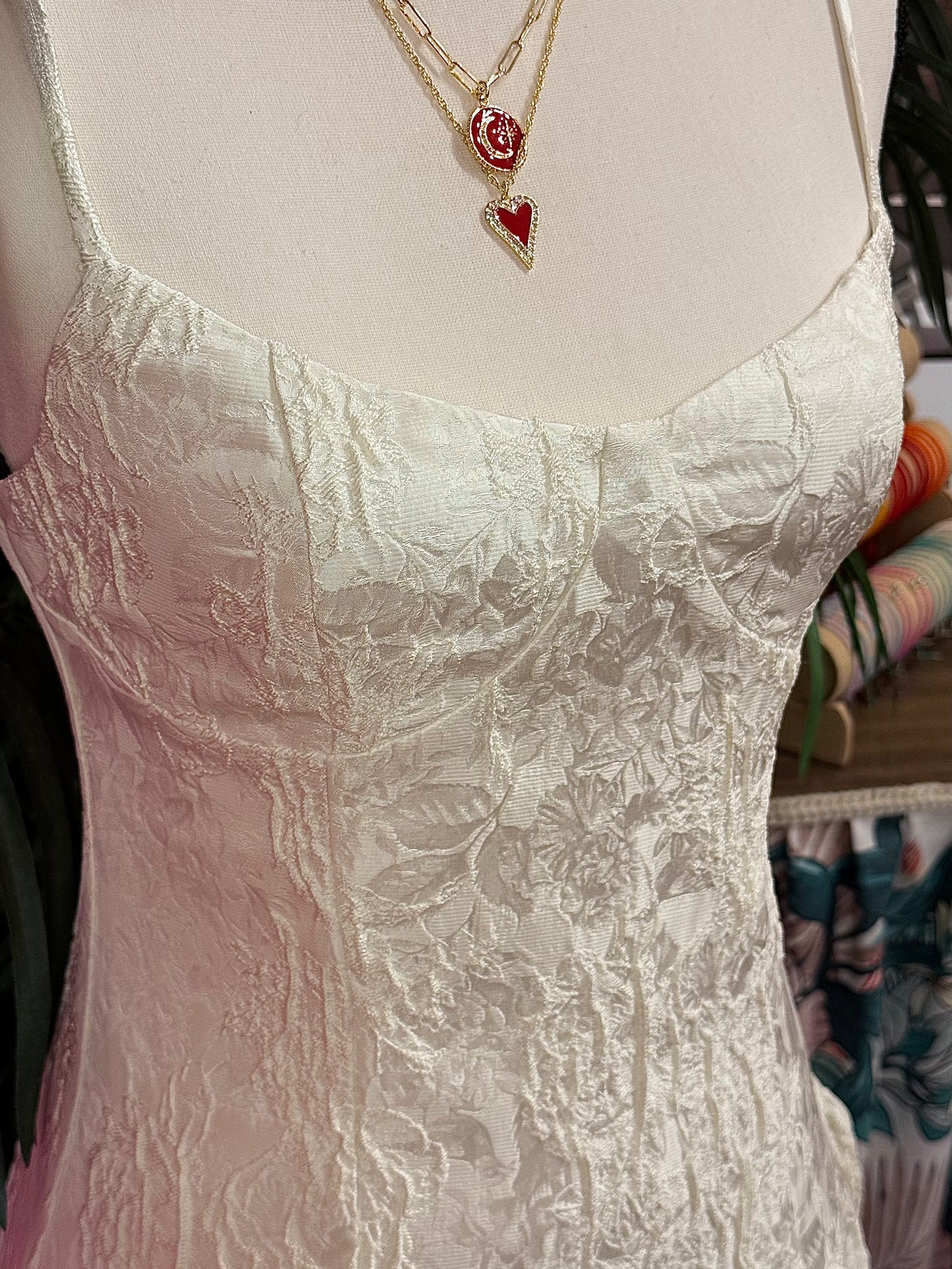 White Floral Drop Waist Mini Dress With Bubble Hem