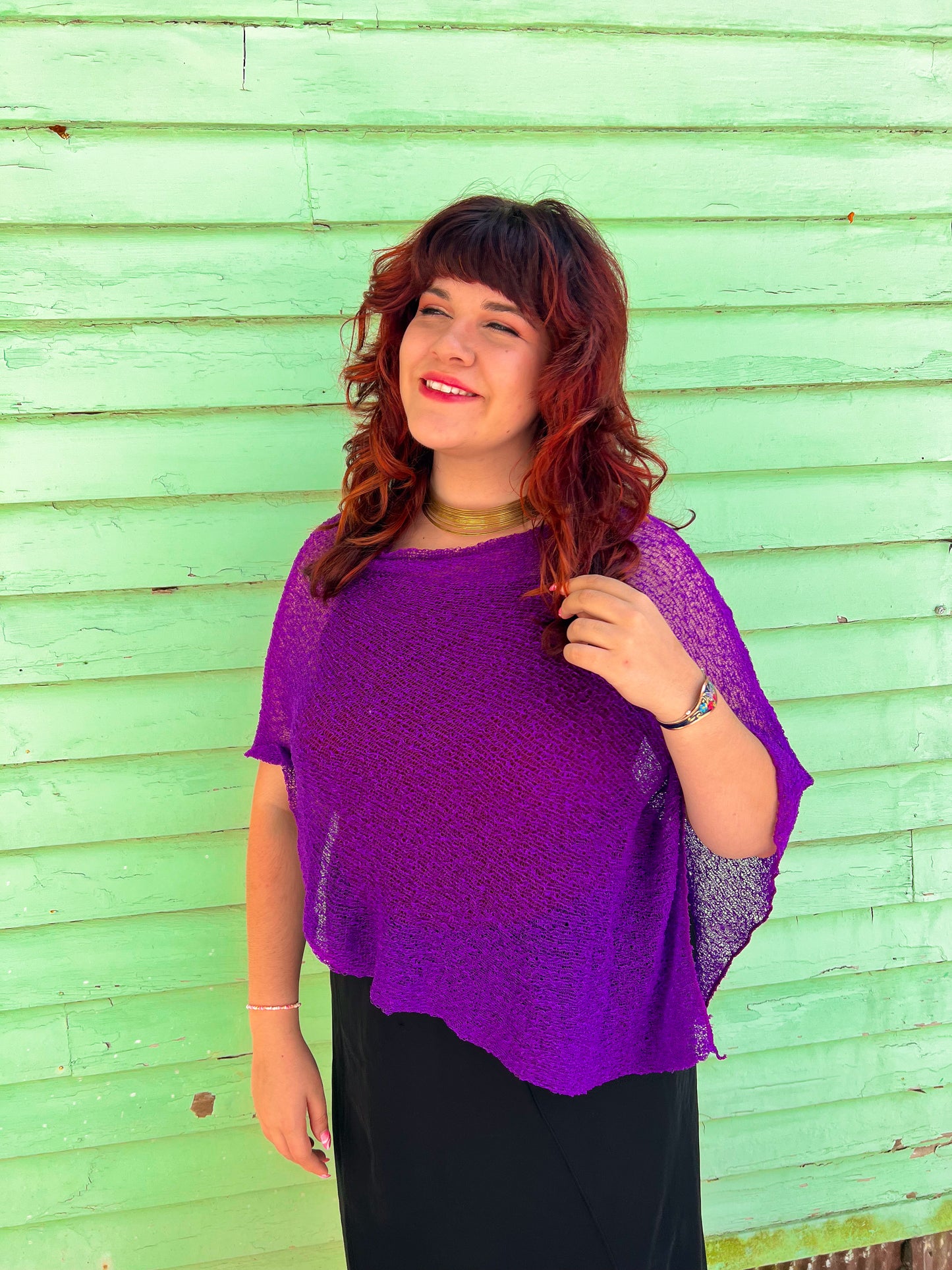 Woven Shawl Poncho