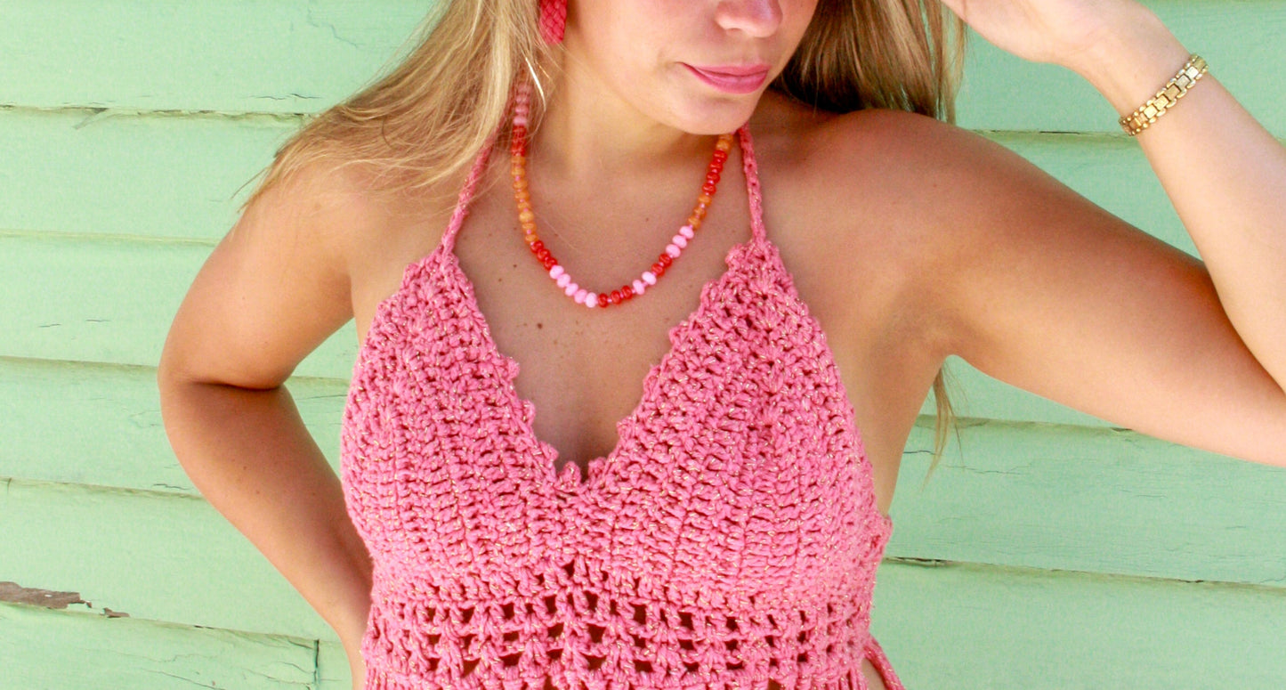 Rio Crochet Top with Fringe