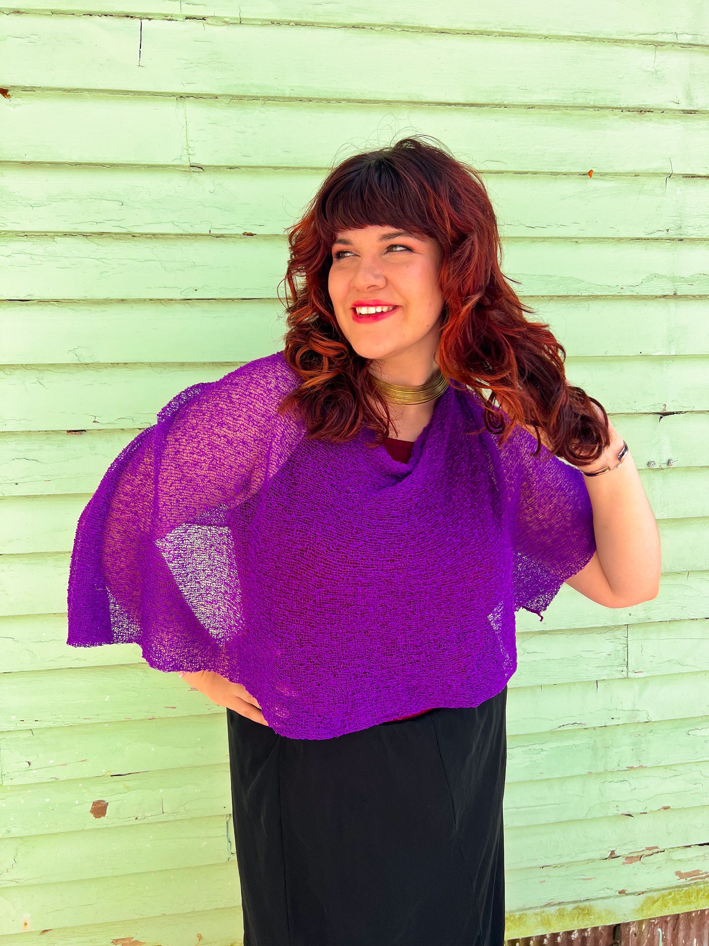 Woven Shawl Poncho