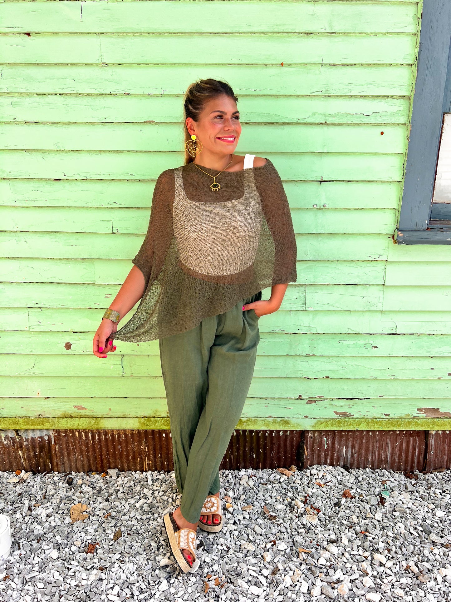 Woven Shawl Poncho