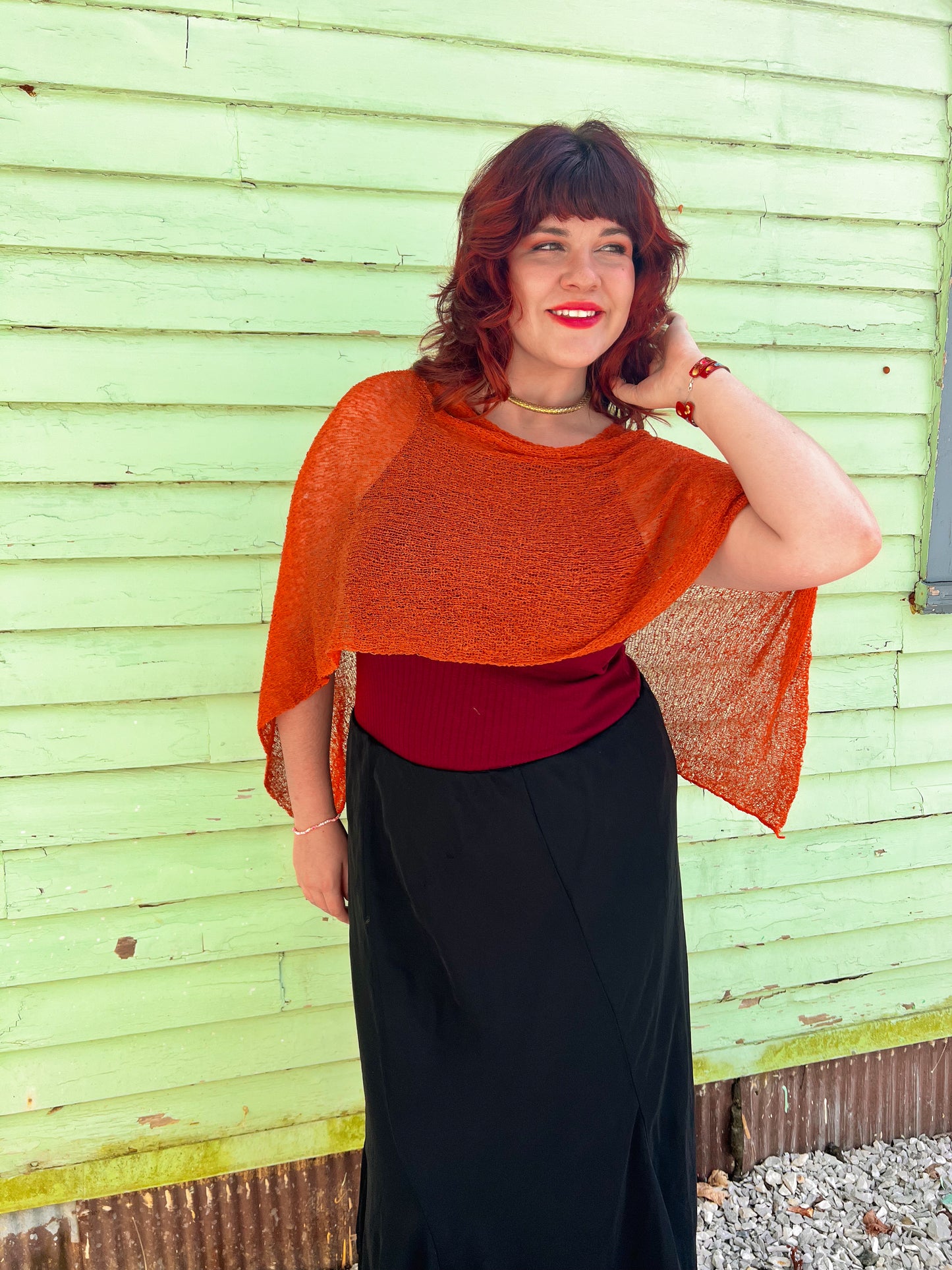Woven Shawl Poncho