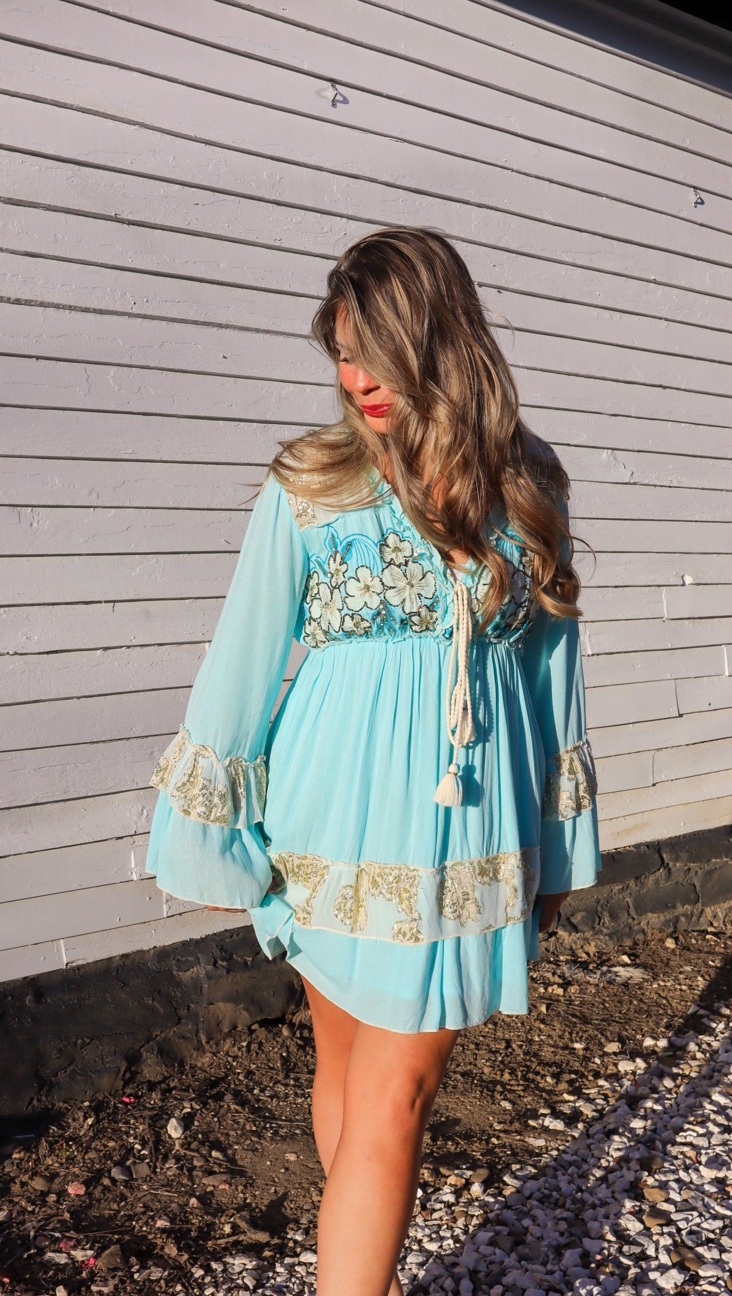 Embellished Indian Mini Dress