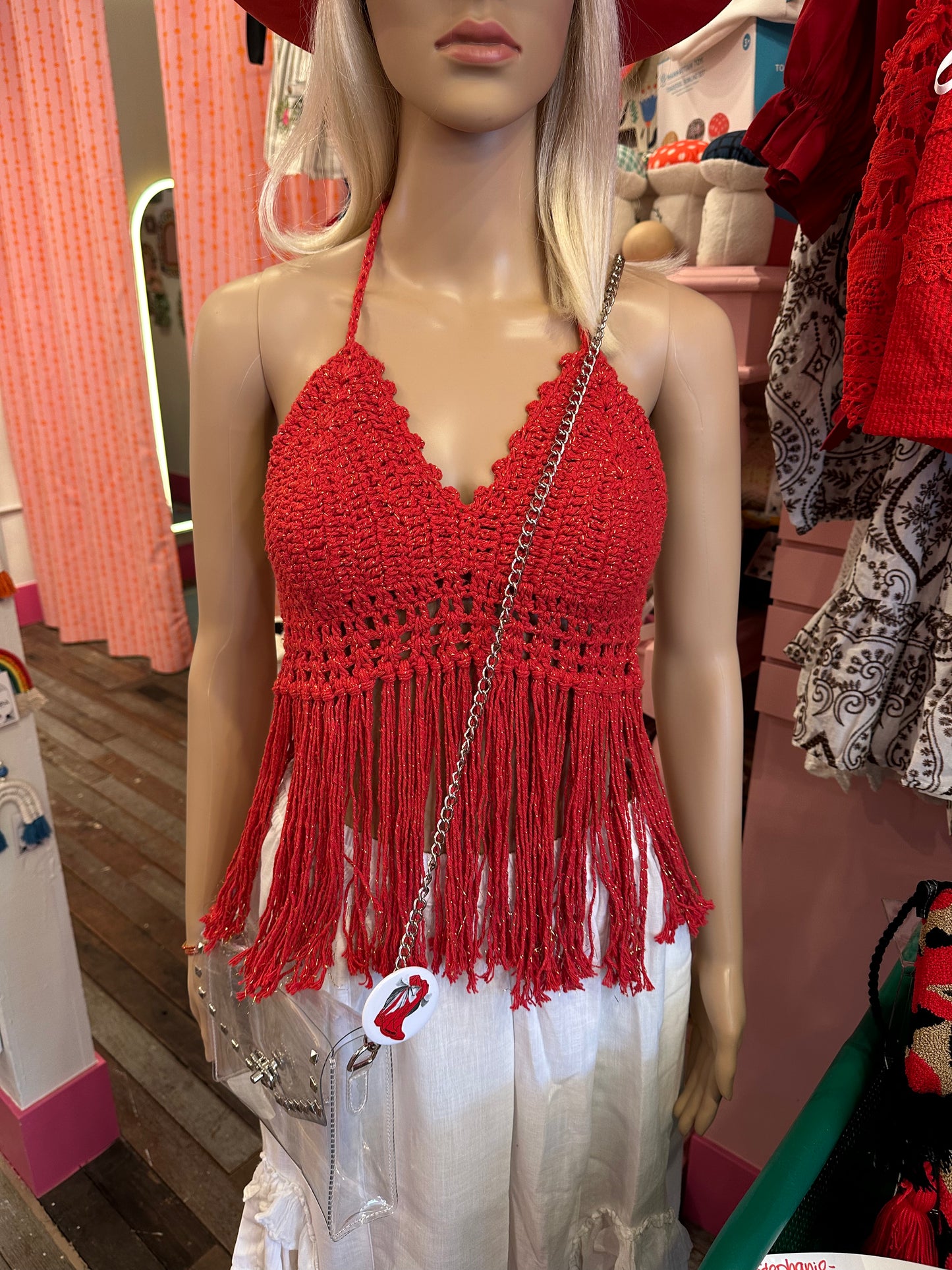Rio Crochet Top with Fringe