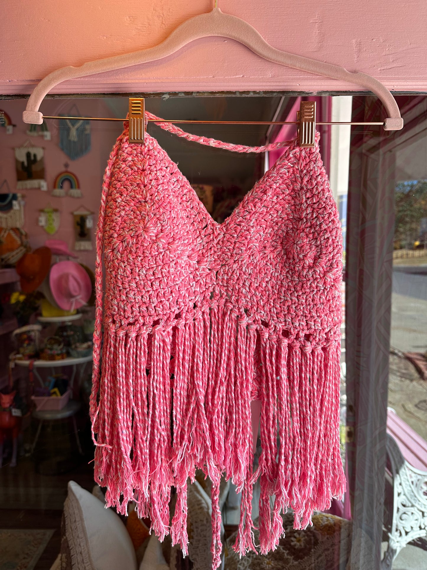 Rio Crochet Top with Fringe