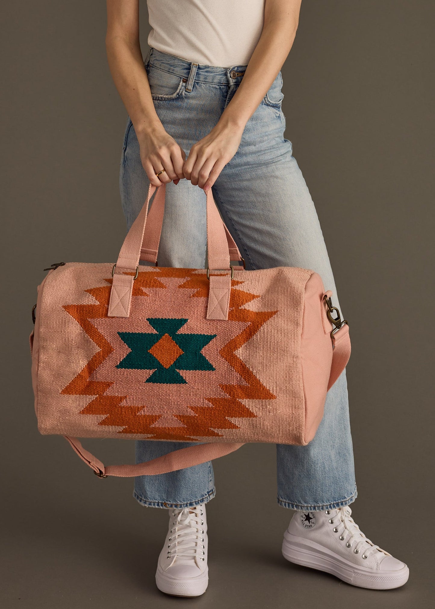 Multi Color Aztec Duffle Bag