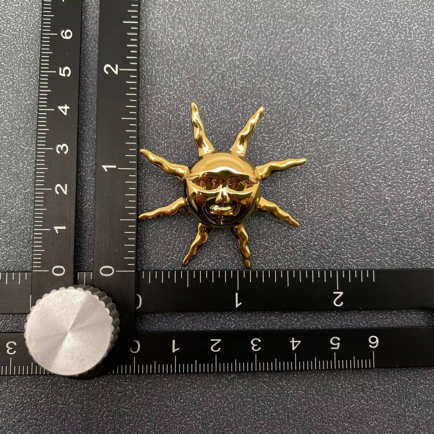Gold Plated Sun Post Earrings