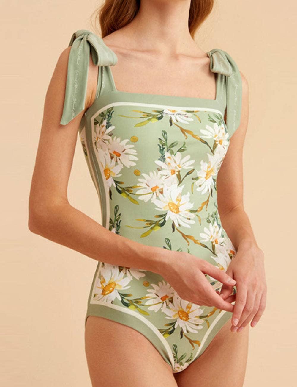 Floral Reversible Swimsuit with Skirt
