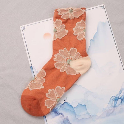 Rufia Embossed Women's Socks