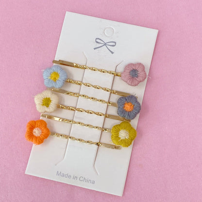 Flowers Hair Bobby Pin Set