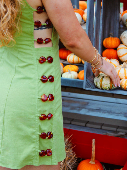 Rain-Bead Mini Dress