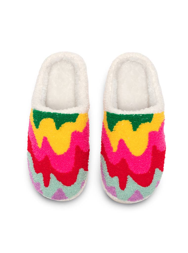 Colorful Wavy Slippers