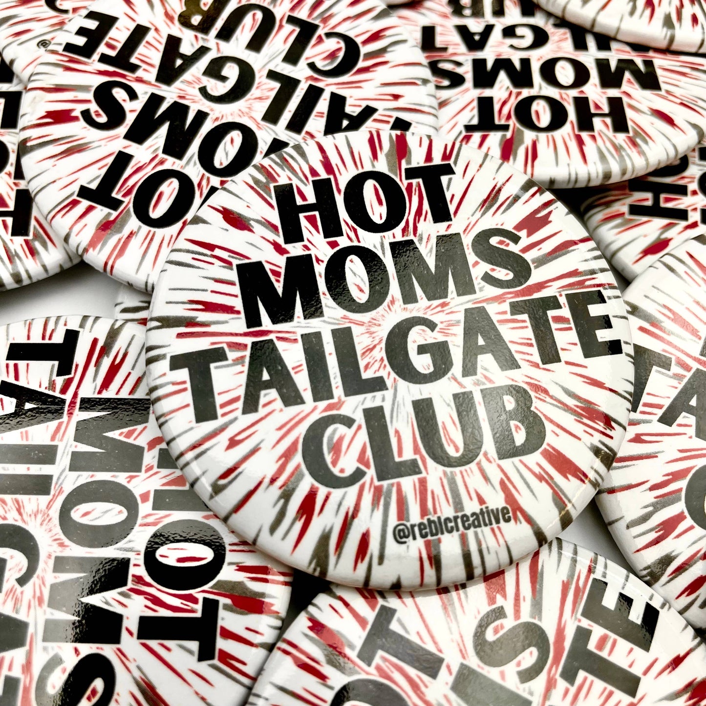 Hot Moms Tailgate Club - Small GameDay Pins