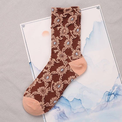 Rufia Embossed Women's Socks