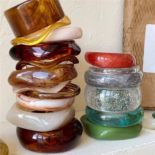 Colorful Funky Acrylic Bracelets