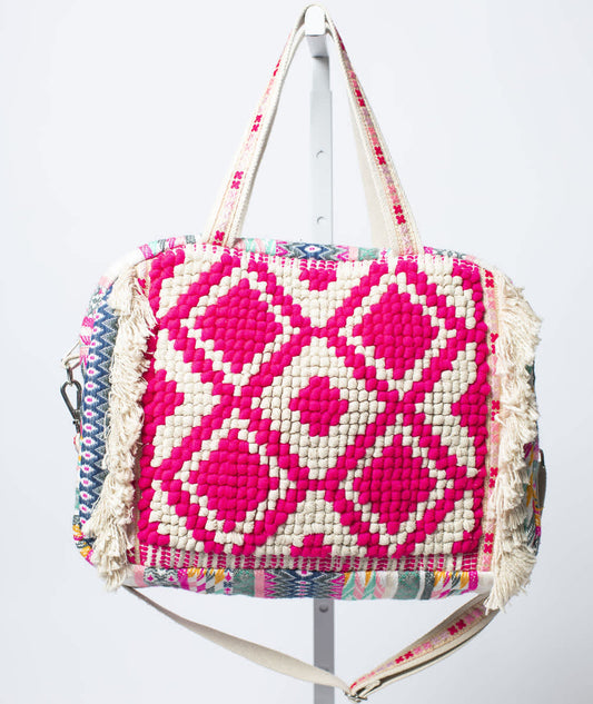 Multicolor Aztec Weekender Bag