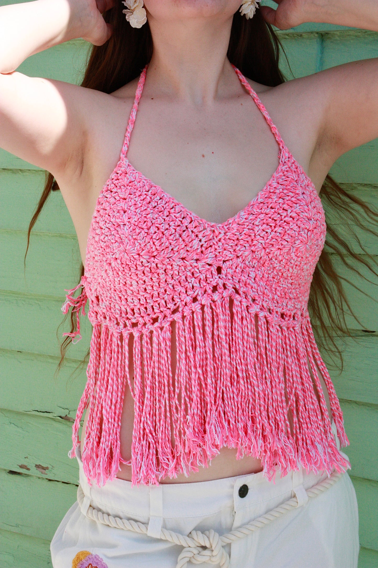 Rio Crochet Top with Fringe
