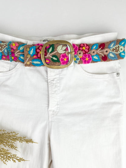 Wildberry Wide Embroidery Belt