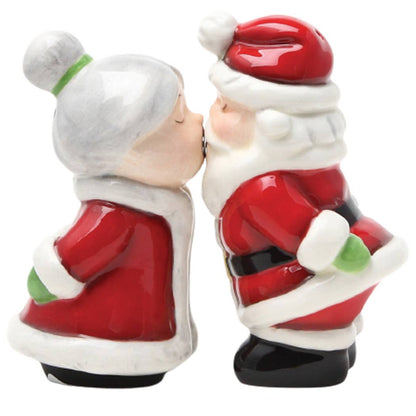 Santa & Mrs. Claus Kissing Salt & Pepper Shakers