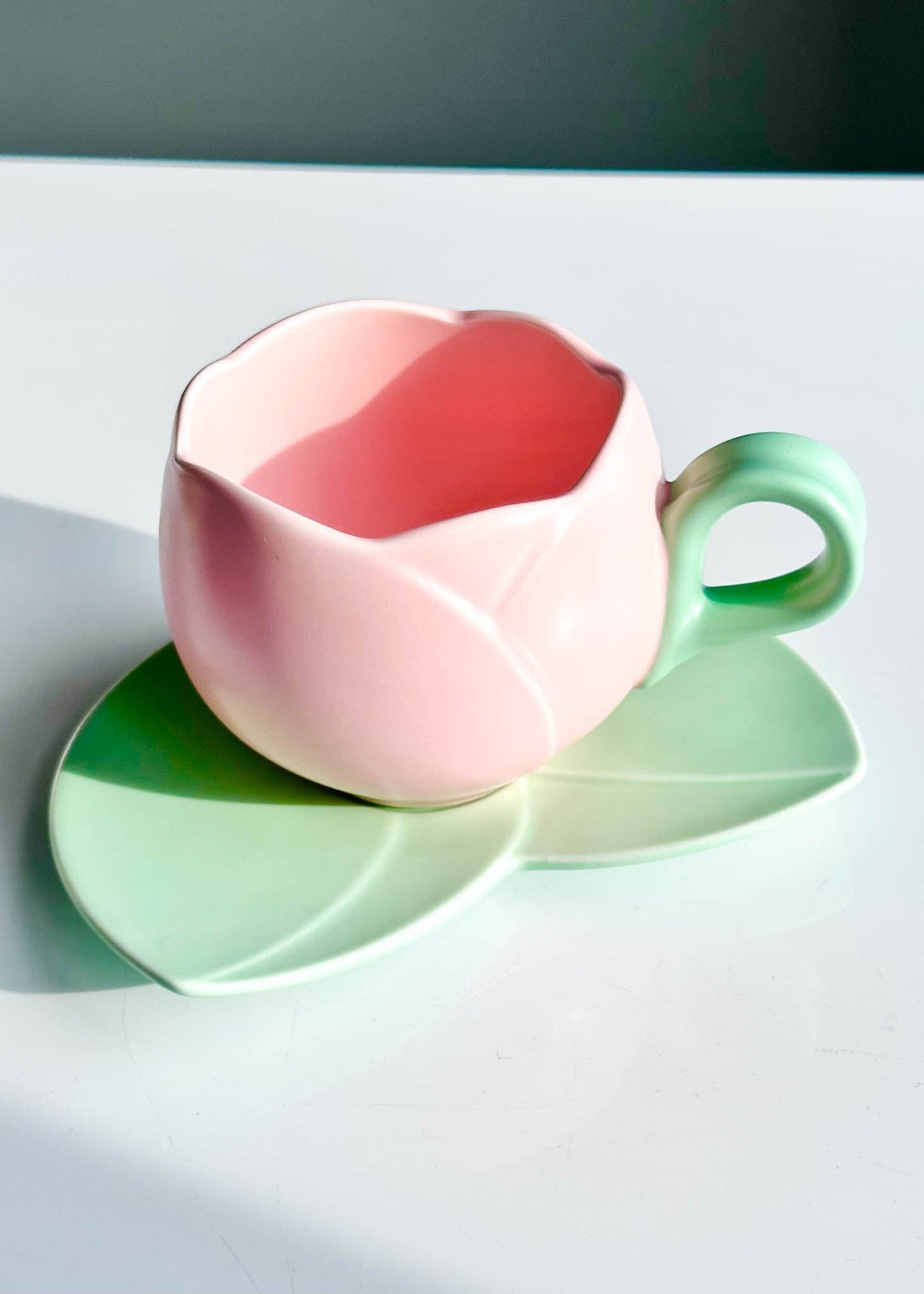 2pc SET Flower Cup & Saucer