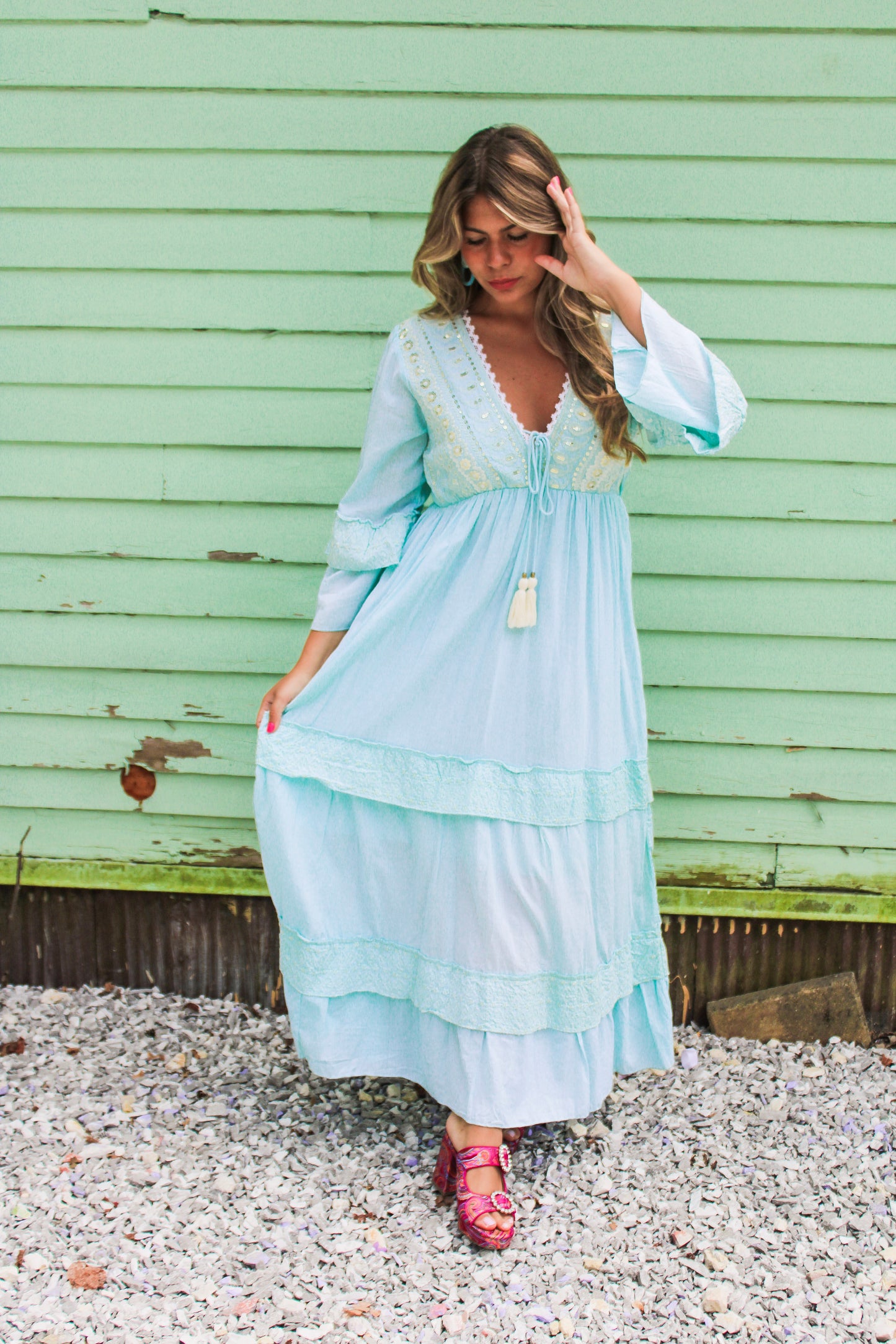 Artisan Embellished Maxi Dress