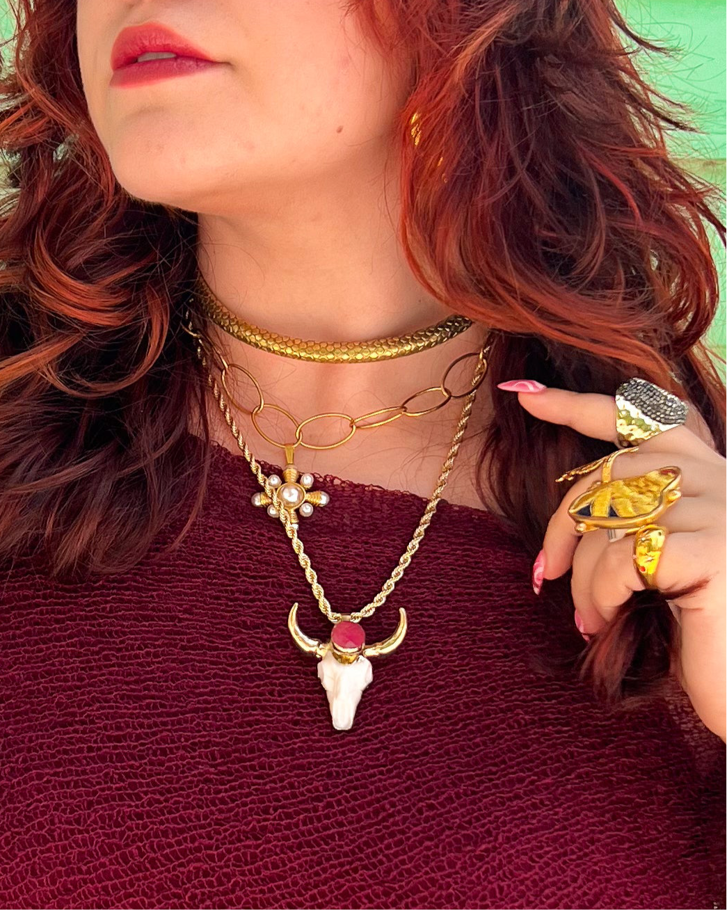 Handmade Spanish Metal Choker Necklace