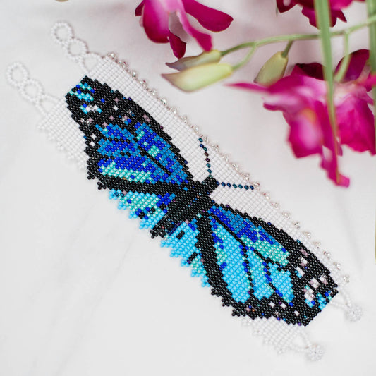 Blue Butterfly Cuff