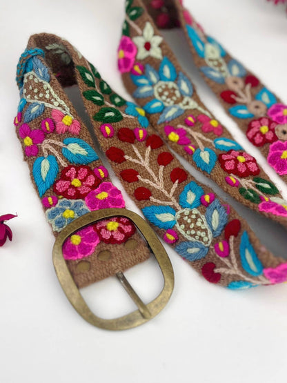 Wildberry Wide Embroidery Belt