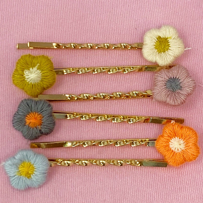 Flowers Hair Bobby Pin Set