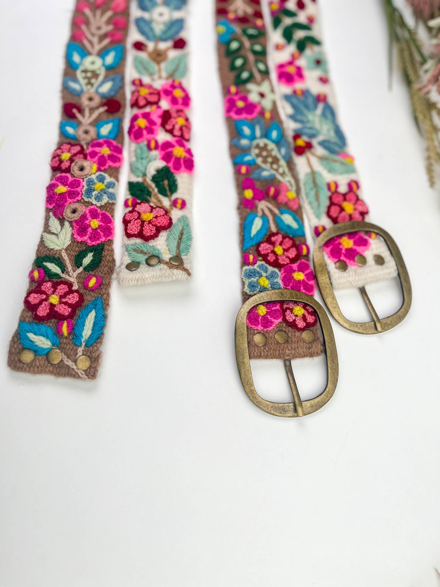 Wildberry Wide Embroidery Belt