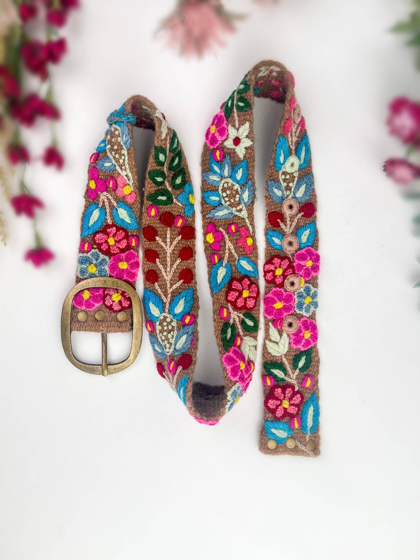 Wildberry Wide Embroidery Belt