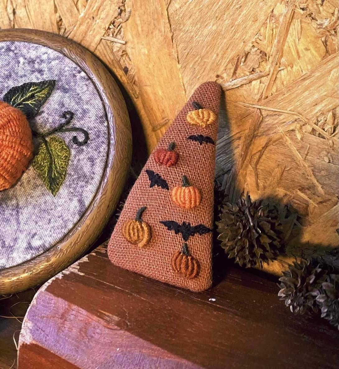 Embroidered Hair Barrette Halloween