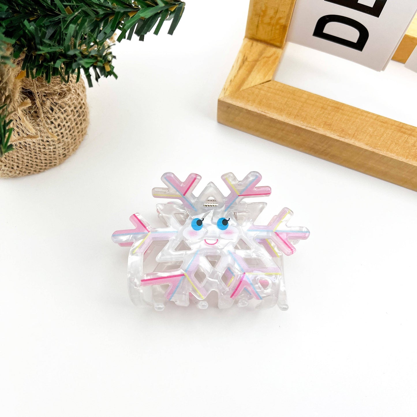 Christmas Snowflake Hair Claw Clip