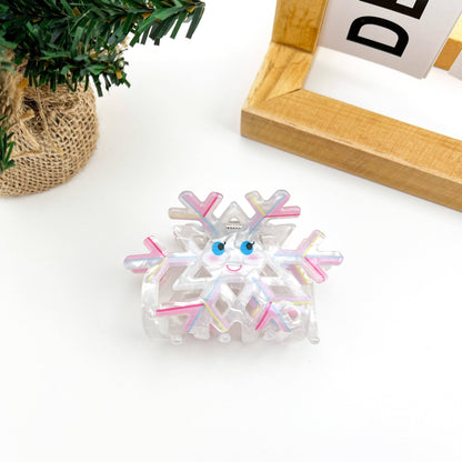 Christmas Snowflake Hair Claw Clip