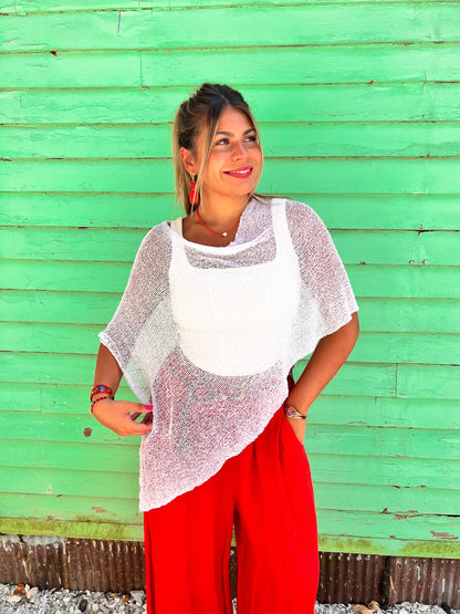 Woven Shawl Poncho