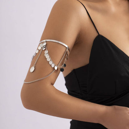 Vintage Punk Tassel Chain Arm Cuff DPJAC2506