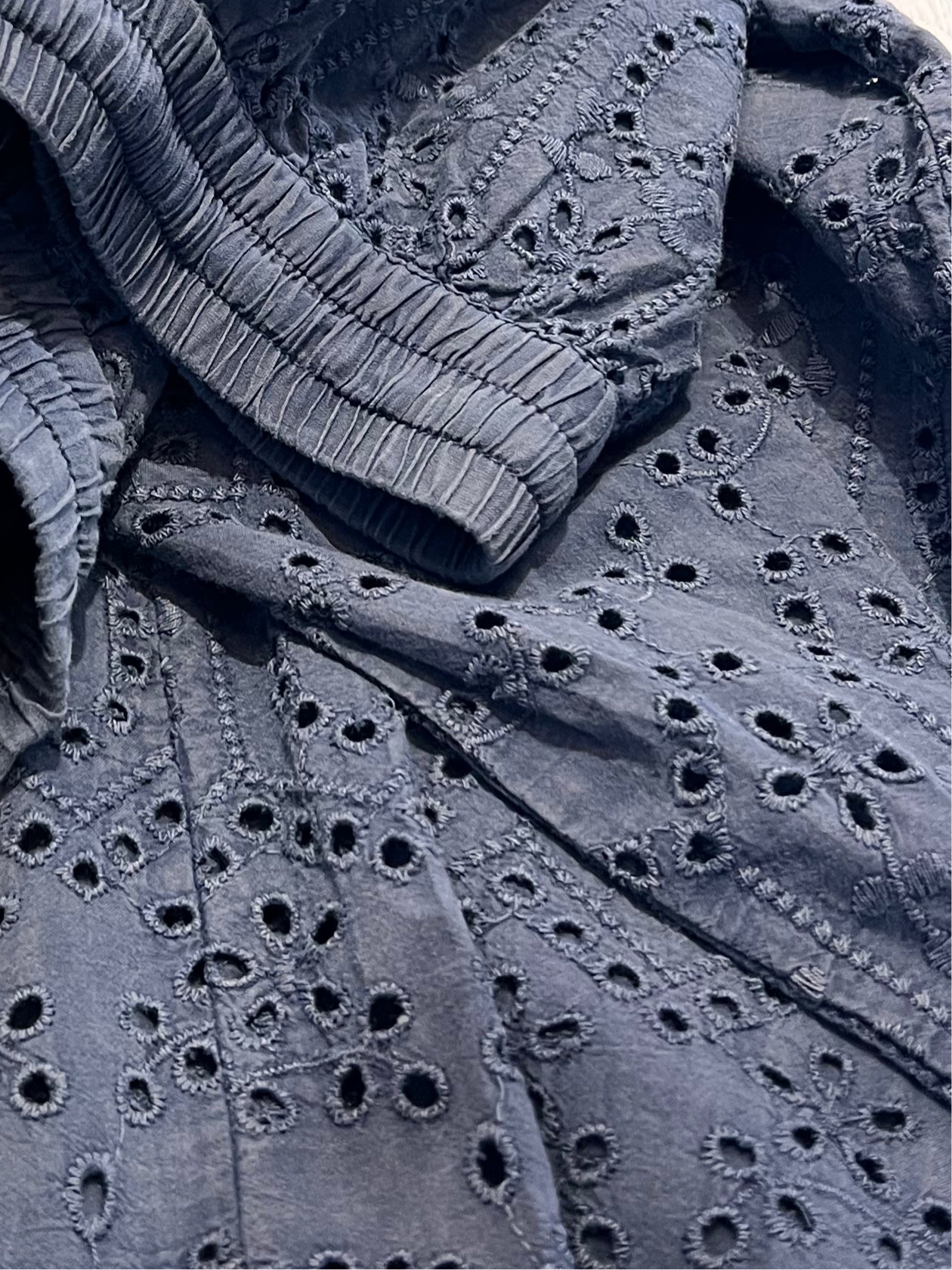 European Straight Leg Pants with Eyelet Detail