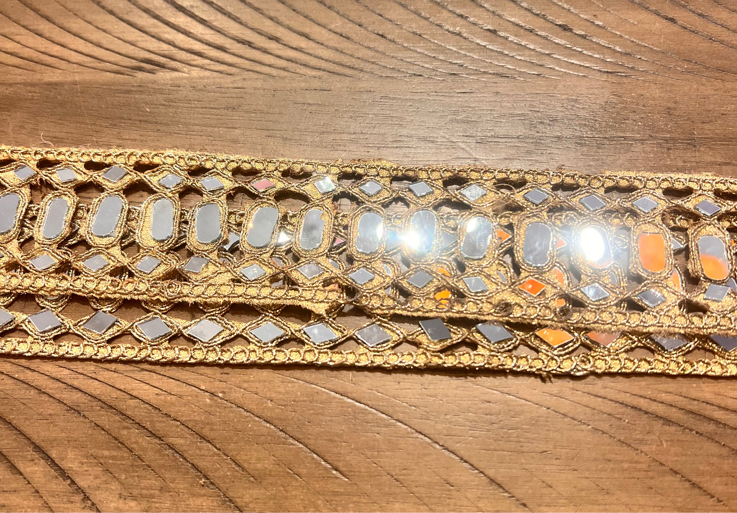 Handmade Gold Mirrored Belt
