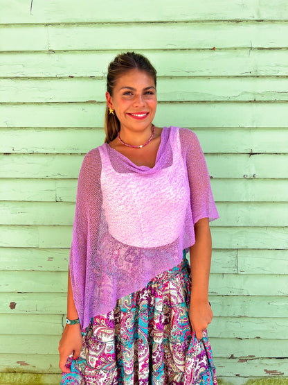 Woven Shawl Poncho
