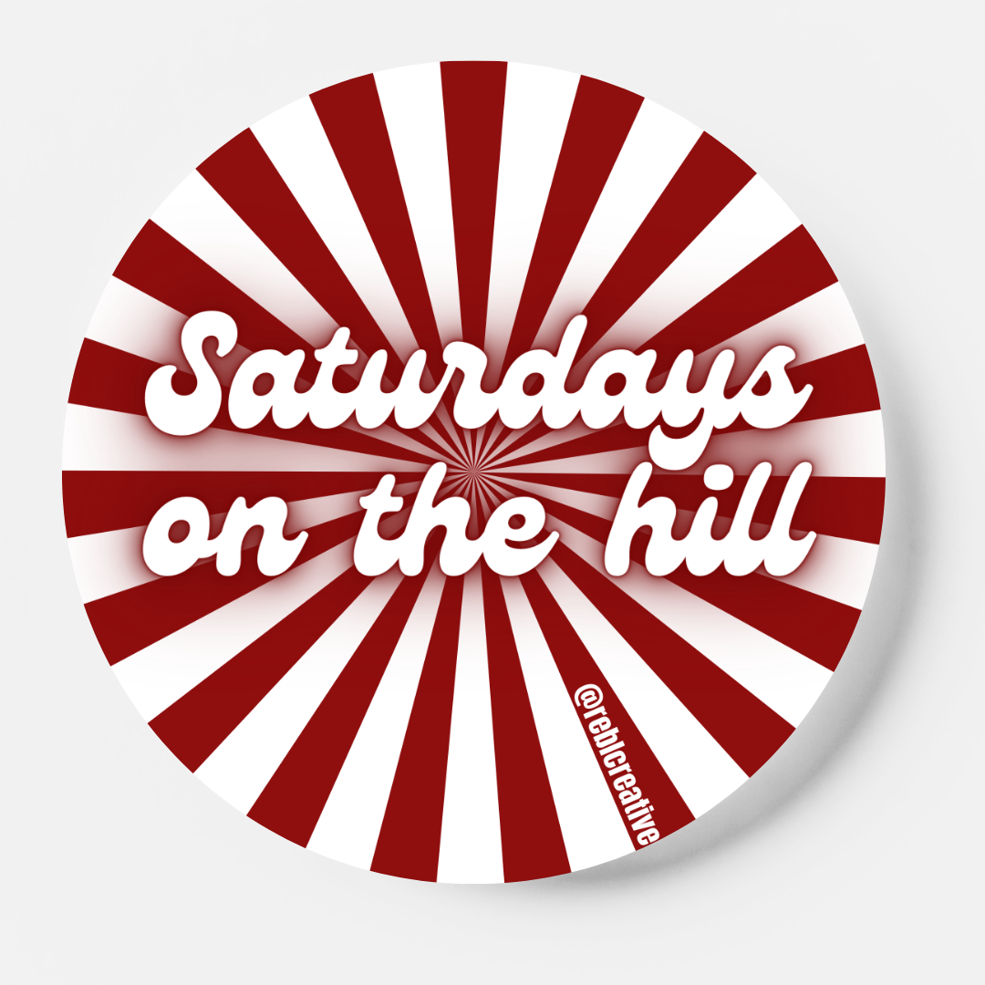 On The Hill - Large GameDay Pin