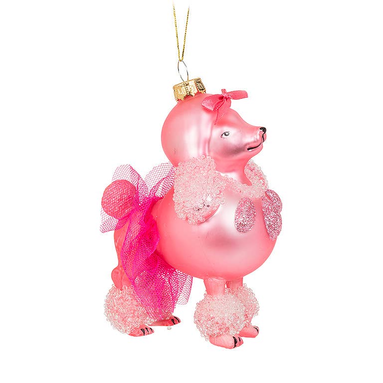 Pink Poodle w/Tutu Ornament