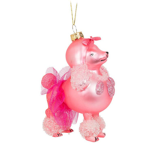 Pink Poodle w/Tutu Ornament